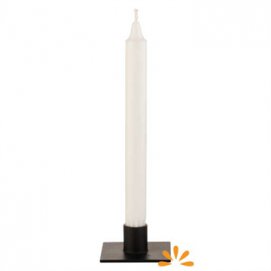 kvadratlysestage til stearinlys sort