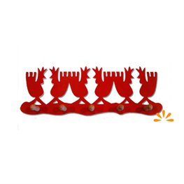 Knagerække røde haner