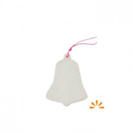 Julepynt porcelæns klokke