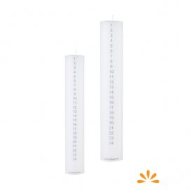 kalenderlys med sølvtal